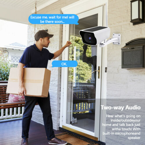 1080P Solar Powered Energy Security Camera Wireless WiFi IP Home HD CCTV Outdoor
