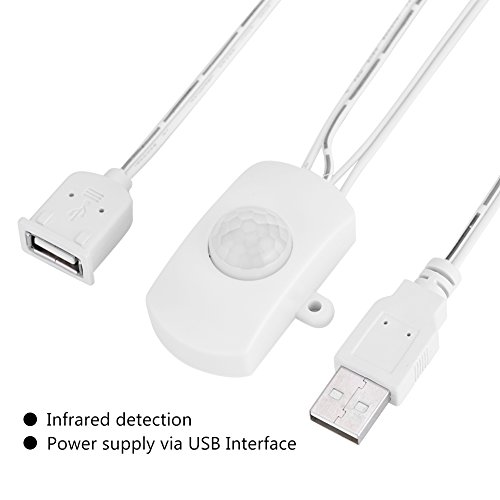 Zerone DC 5-24V Mini PIR Motion Sensor Switch Occupancy Sensor Switch for DIY LED Lighting, PIR Infrared Motion Sensor Detector Automatic Switch...