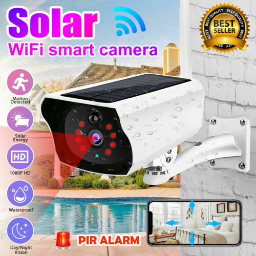 1080P Solar Camera Powered Energy Security Wireless WiFi IP Camera Night Vision