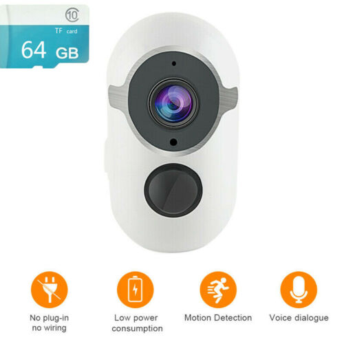 1080P Solar Free WIFI Security Camera Rechargeable Outdoor Waterproof-US
