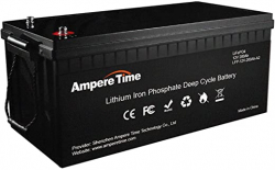 12V 200Ah Lithium Iron LiFePO4 Deep Cycle Battery, Built-in 100A BMS, 2000+ Cycles, 280amp Max, Perfect for RV, Solar, Marine, Overland, Off-Grid…