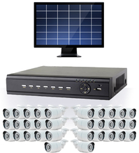 17 to 32 HDTV Security Camera System with 32 Input HDTV DVR