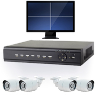 2 to 4 HDTV Security Camera System with 4 Input HDTV DVR