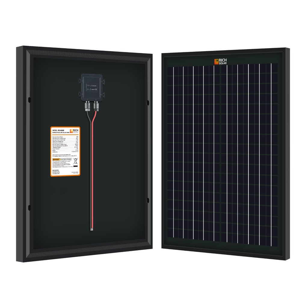 20 WATT SOLAR PANEL BLACK