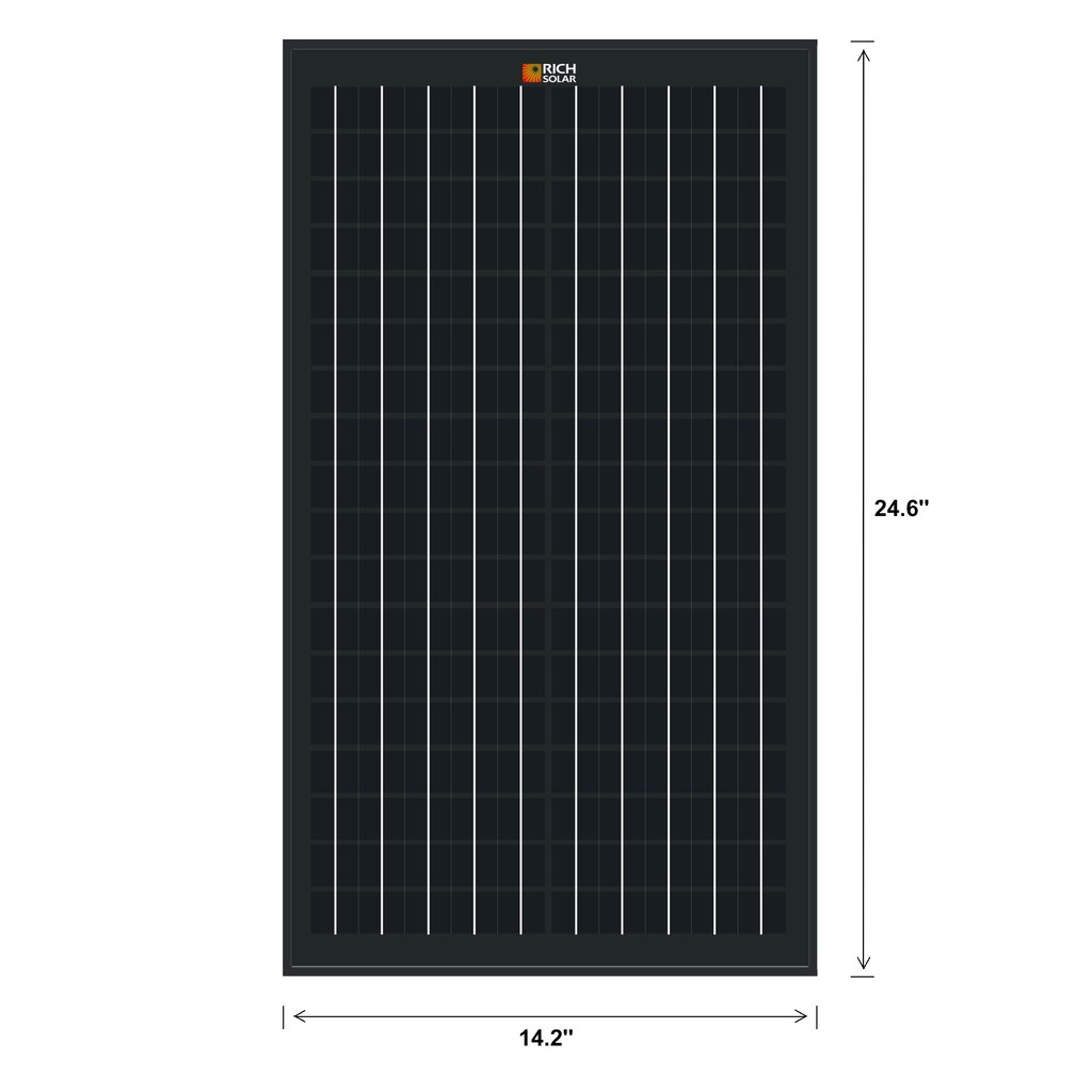 30 WATT SOLAR PANEL BLACK