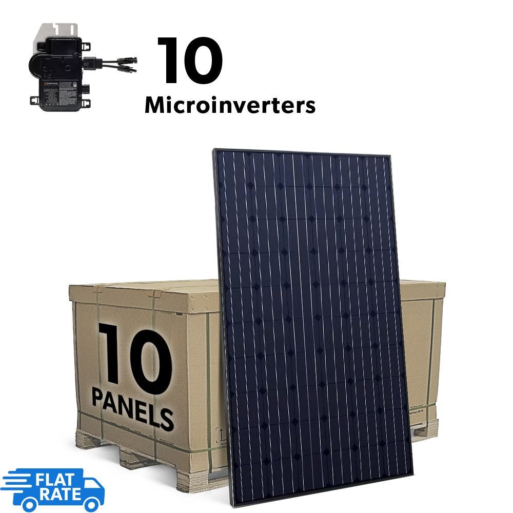 3.2 kW Grid Tied Solar System with Enphase IQ7+ Microinverters and 10x Heliene 320w Panels