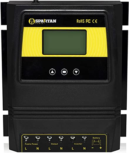 50A 5500 Watt Automatic Transfer Switch by Spartan Power Great for Solar & Wind Off Grid Systems (Renewed)