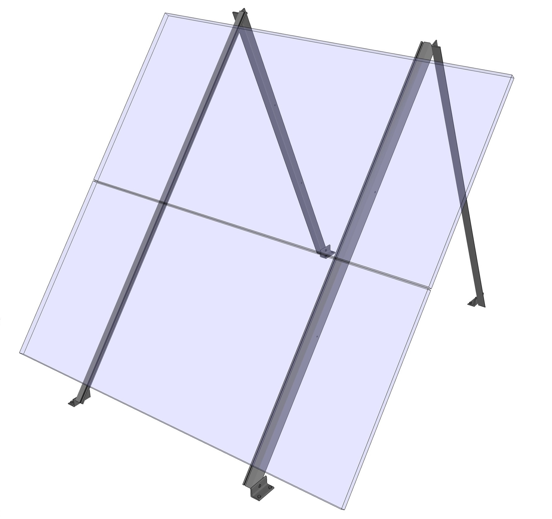 Adjustable Roof/Ground/Wall Mount for 2 medium modules – General Specialties