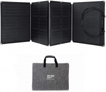 EF ECOFLOW 110 Watt Portable Solar Panel for Power Station, Foldable Solar Charger with Adjustable Kickstand, Waterproof IP67 for Outdoor Camping…