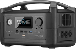 EF ECOFLOW Portable Power Station RIVER, 288Wh Backup Lithium Battery with 3 600W (Peak 1200W) AC Outlets & LED Flashlight, Clean & Silent Solar…