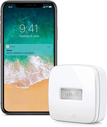 Eve Motion – Apple HomeKit Smart Home Motion Sensor for Triggering Accessories and Scenes