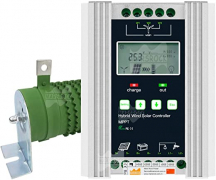 Marsrock 1400W 12V/24V Auto MPPT Wind Solar Hybrid Charge Controller Support Gel and Lead-Acid Battery for Home Wind Turbine Generator and Solar…