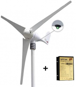 Marsrock Small Wind Turbine Generator AC 24Volt 400W Economy Windmill with MPPT Controller for Wind Solar Hybrid System 2m/s Start Wind Speed 3…