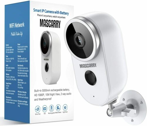 MASCARRY 1080P Wireless Outdoor Security Camera Wifi Camera With Night Vision US