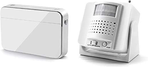 Motion Sensor Alarm Indoor Motion Detectors Elderly Monitor/Caregiver Pager/Driveway Detector/Entry Motion Alert Chime for Business/Retail/Store…