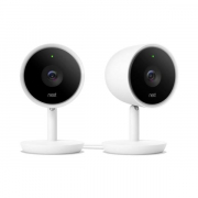 Nest Cam IQ Indoor – Full HD Wired Smart Home Security Camera (2-Pack)