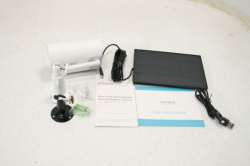 Outdoor Security Camera CONICO Wireless Solar Powered Rechargeable White