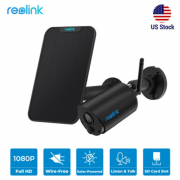 Reolink Home Security Camera 1080P Wireless WIFI Battery Camera w/ Solar Panel