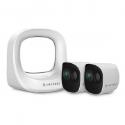 Wireless SmartHome Indoor/Outdoor Security Camera System Kit w/ Smart Hub Connection, 2 x 1080p Battery WireFree Cameras
