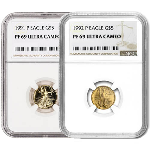1/10 oz Proof American Gold Eagle Coin NGC PF69 UCAM (Random Year)