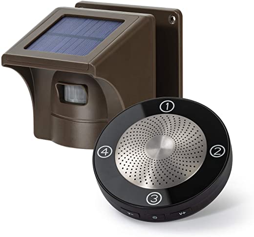 1/2 Mile Long Range Solar Wireless Driveway Alarm Outdoor Weather Resistant Motion Sensor & Detector-Security Alert System-Monitor & Protect…