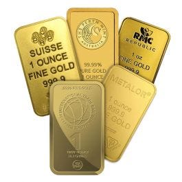 1 oz Gold Bar – No Assay Card