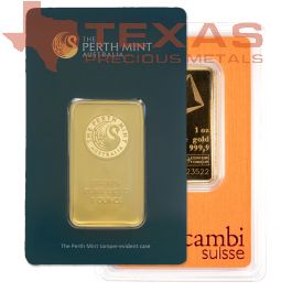1 oz Gold Bars (Carded, Certified – Mint of Our Choice)