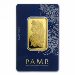 1 oz Gold PAMP Suisse Fortuna Bar