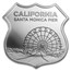1 oz Silver - Route 66 Santa Monica Pier w/Gift Box Tin
