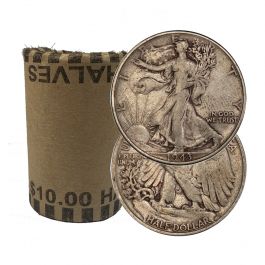 $10 Face – 90% US Walking Liberty Silver Half Dollars
