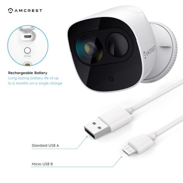 1080p SmartHome Indoor/Outdoor Wireless Wi-Fi Battery Powered Security Camera System with Smart Hub Connection