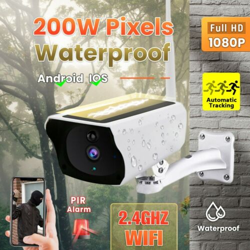 1080P Solar Power Camera Wireless WiFi Outdoor Home Security IP Cam Waterproof