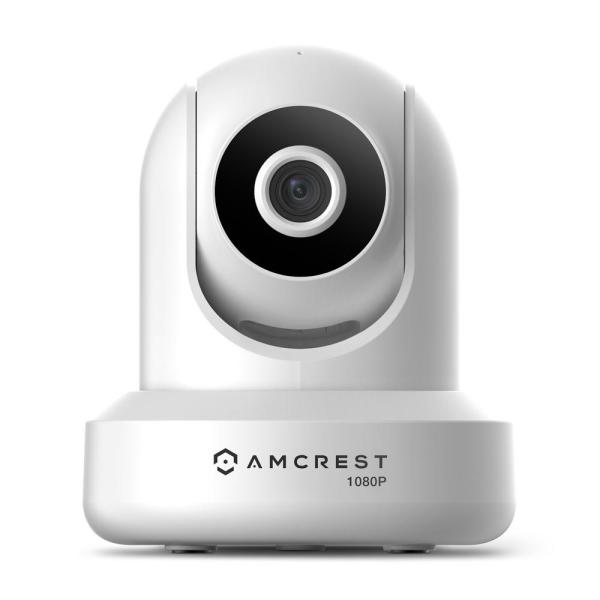 1080P Wireless Full HD WiFi Indoor Pan/Tilt IP Security Camera, IR 32 ft. Night Vision 4 mm Lens 2-Way Talk Build-in Mic