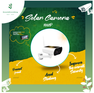 1080P Wireless Solar Camera WiFi Safety Camera Outdoor IP Camera Battery-Powere
