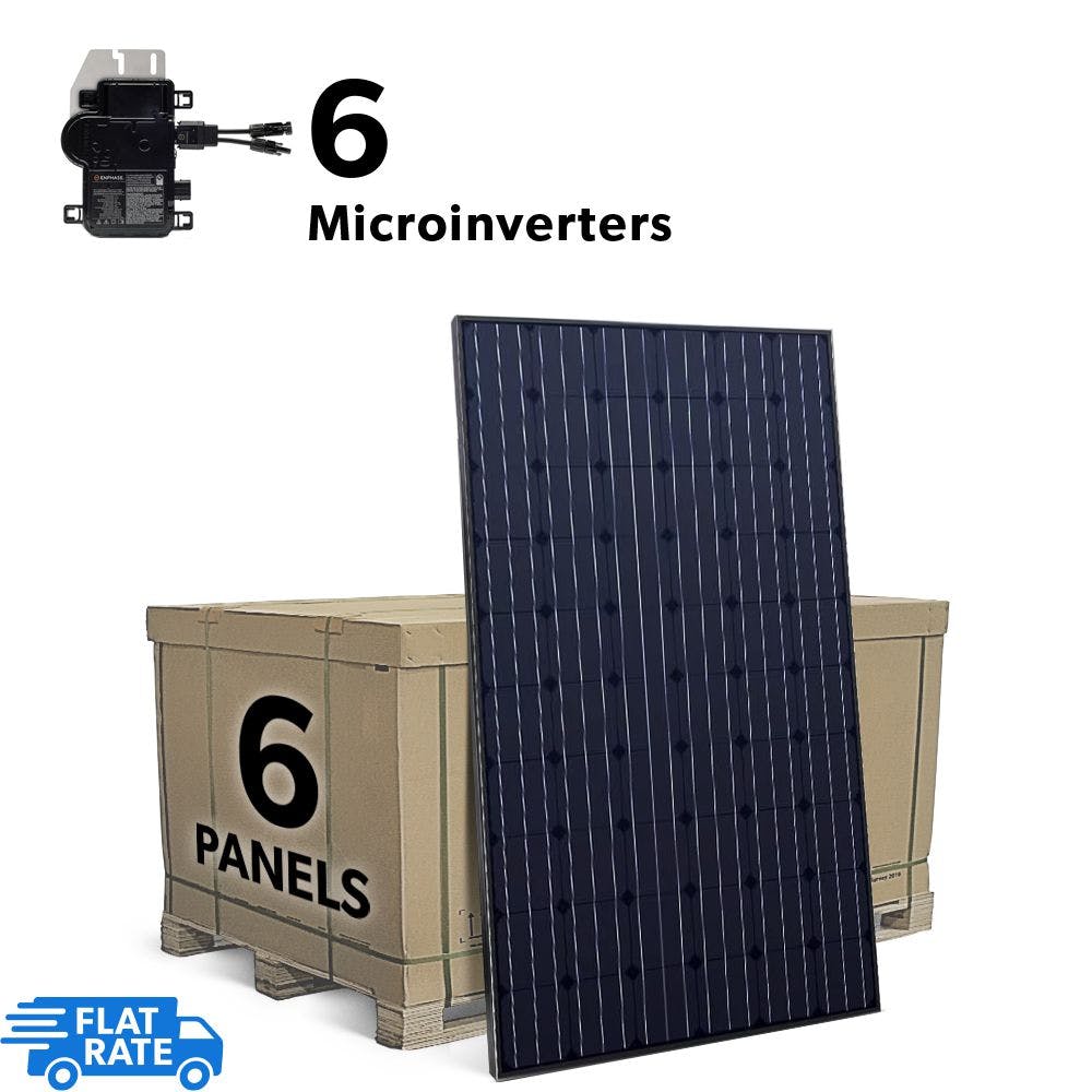 1.92 kW Grid Tied Solar System with Enphase IQ7+ Microinverters and 6x Heliene 320w Panels