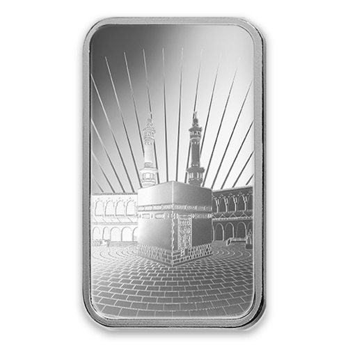 1oz PAMP Silver Bar – Ka `Bah. Mecca