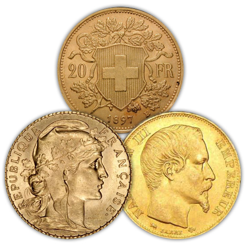 20 Francs Gold Coin (Random Year/Country, VG+)