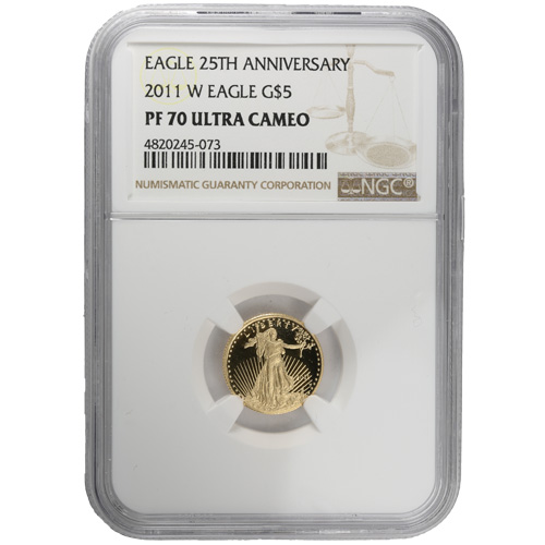 2011-W 1/10 oz Proof American Gold Eagle Coin NGC PF70 UCAM