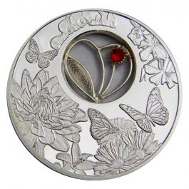 2017 Heart Love 1 oz Silver Coin – Proof Finish