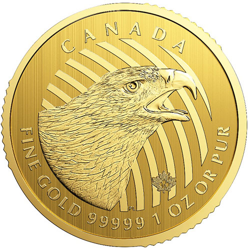 2018 1 oz Gold Canadian Golden Eagle Coin (BU w/ Assay)