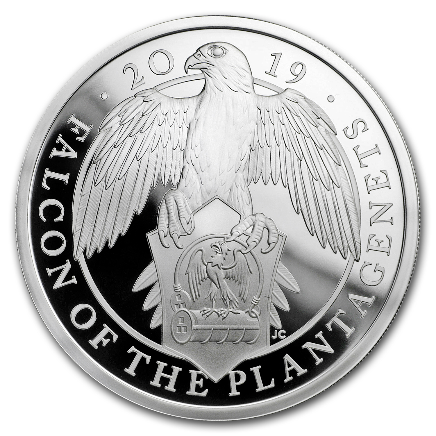 2019 GB Proof 1 oz Silver Queen’s Beasts Falcon (w/Box & COA)
