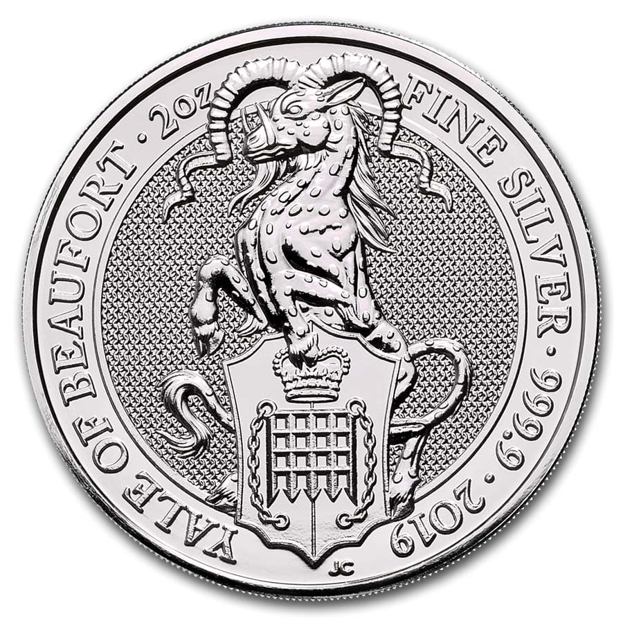2019 Great Britain 2 oz Silver Queen’s Beasts The Yale