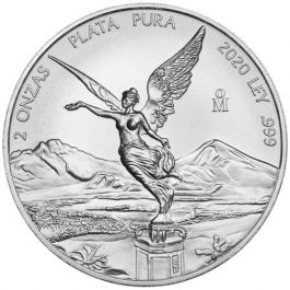 2020 2 oz Mexican Libertad Silver Coin