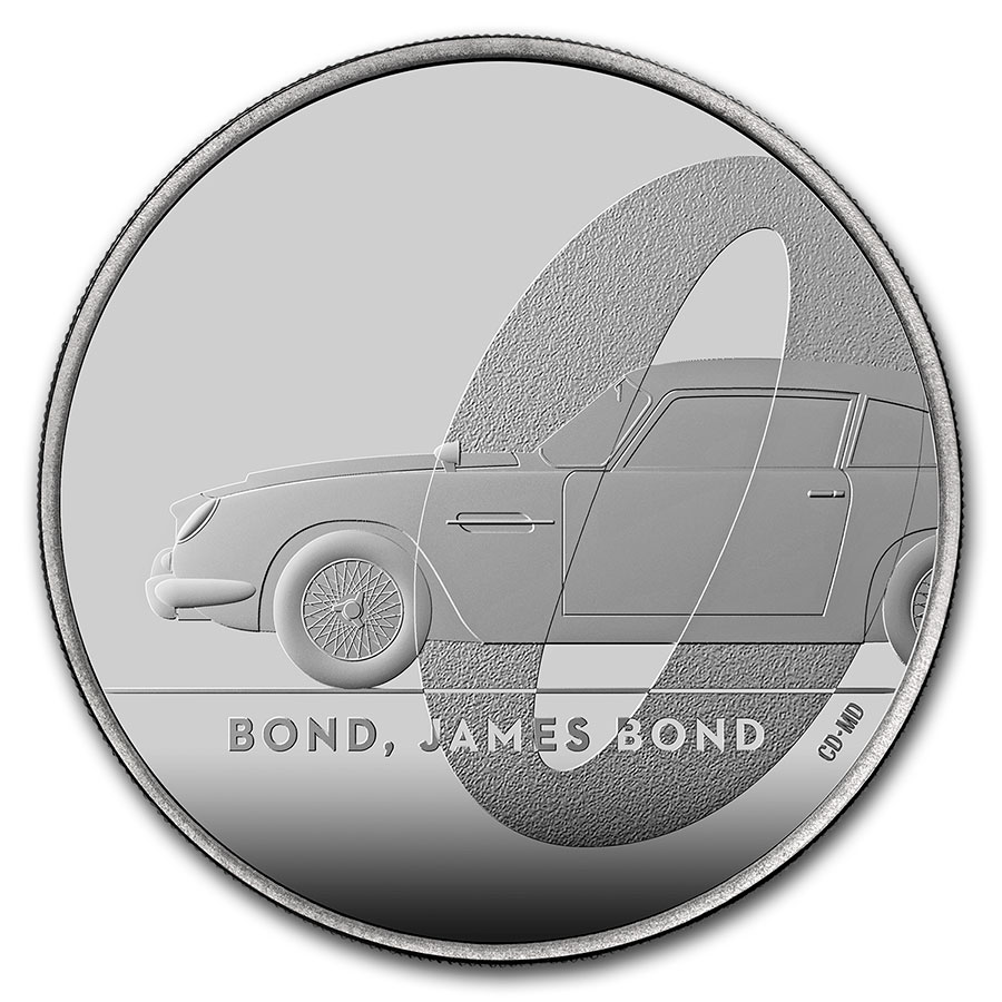 2020 Great Britain James Bond Coin 007 #1 BU (w/ Display Card)
