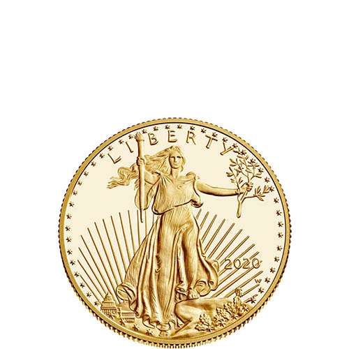 2020-W 1/4 oz Proof American Gold Eagle Coin (Box + CoA)