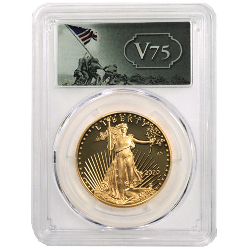 2020-W 1 oz V75 Privy Proof American Gold Eagle Coin PCGS PR70 DCAM FS