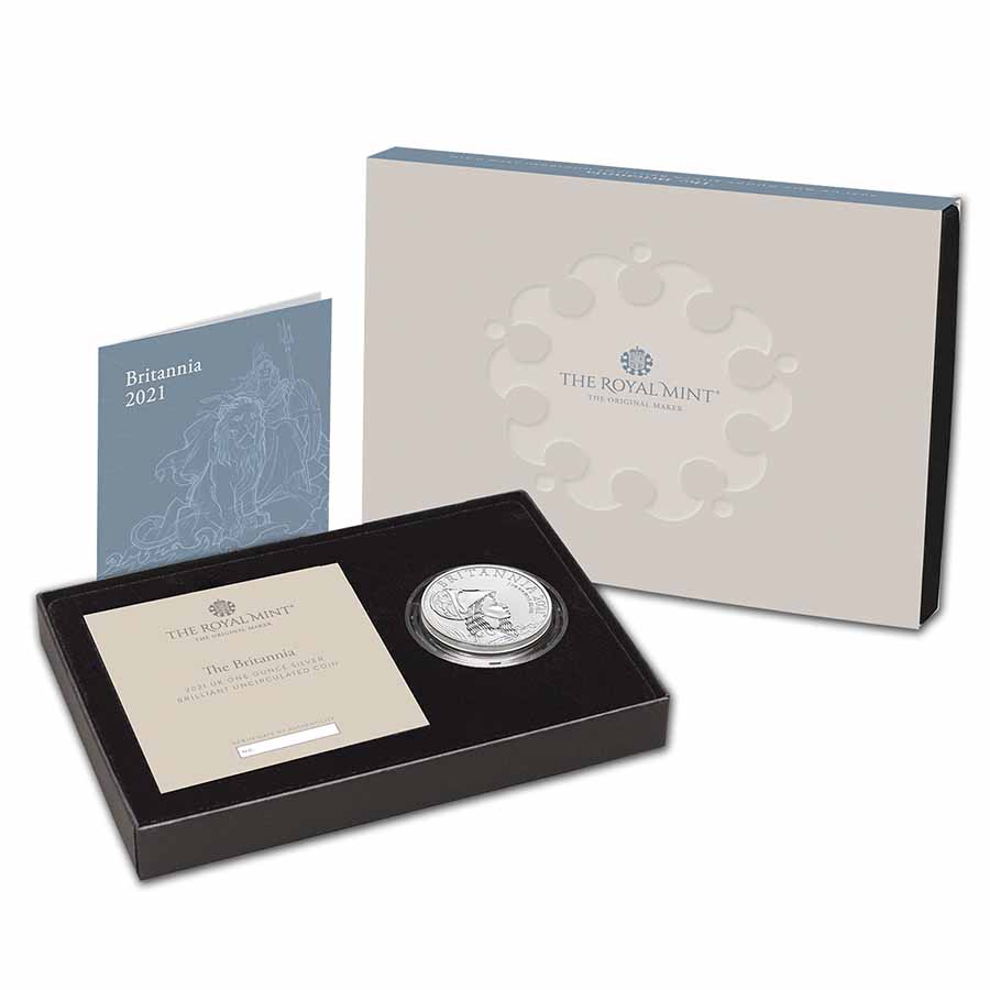 2021 Great Britain 1 oz Silver Britannia Brilliant Uncirculated