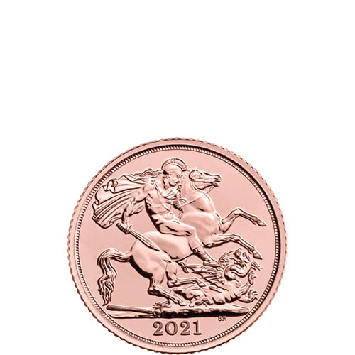 2021 Great Britain Gold 1/2 Sovereign (BU)