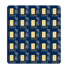 25 x 1 gram Gold PAMP Bars (Multigram25)