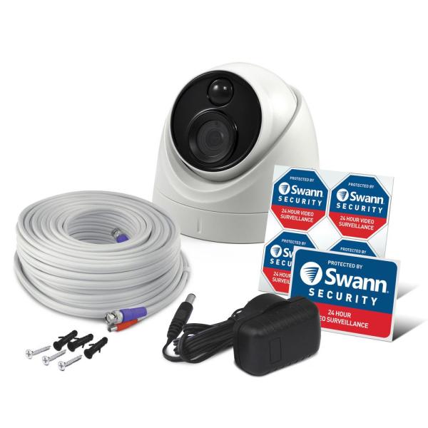 4K True Detect White Add-On Dome Surveillance Camera